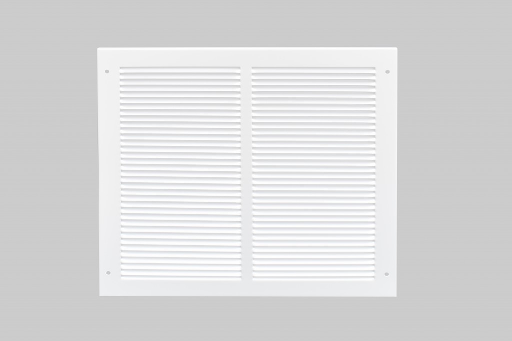Antimicrobial Eco-Friendly Louvered Ventilator to suit Intumescent Fire Grilles – Height 195mm x various widths (Matt White)