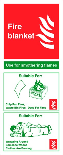 Fire Blanket sign – 82 x 202mm