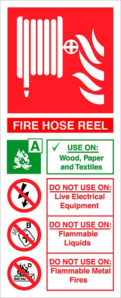 Fire Hose Reel sign – 82 x 202mm