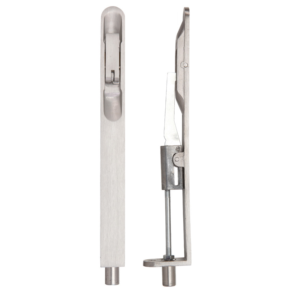 Antimicrobial Eco-Friendly Lever Action Flush Bolts Complete With Flat Keep Plate – Radius End