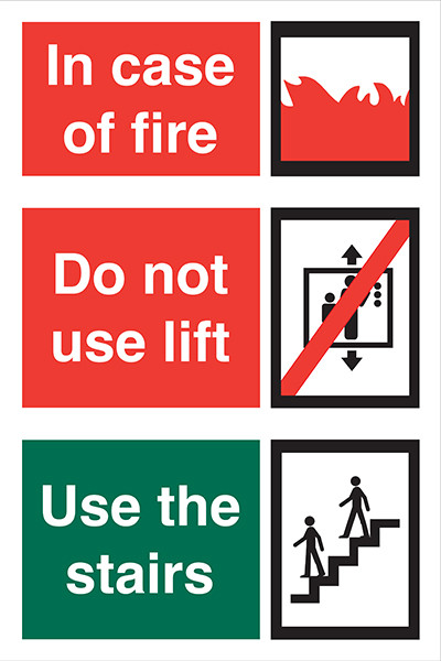 3 Point Fire Action sign