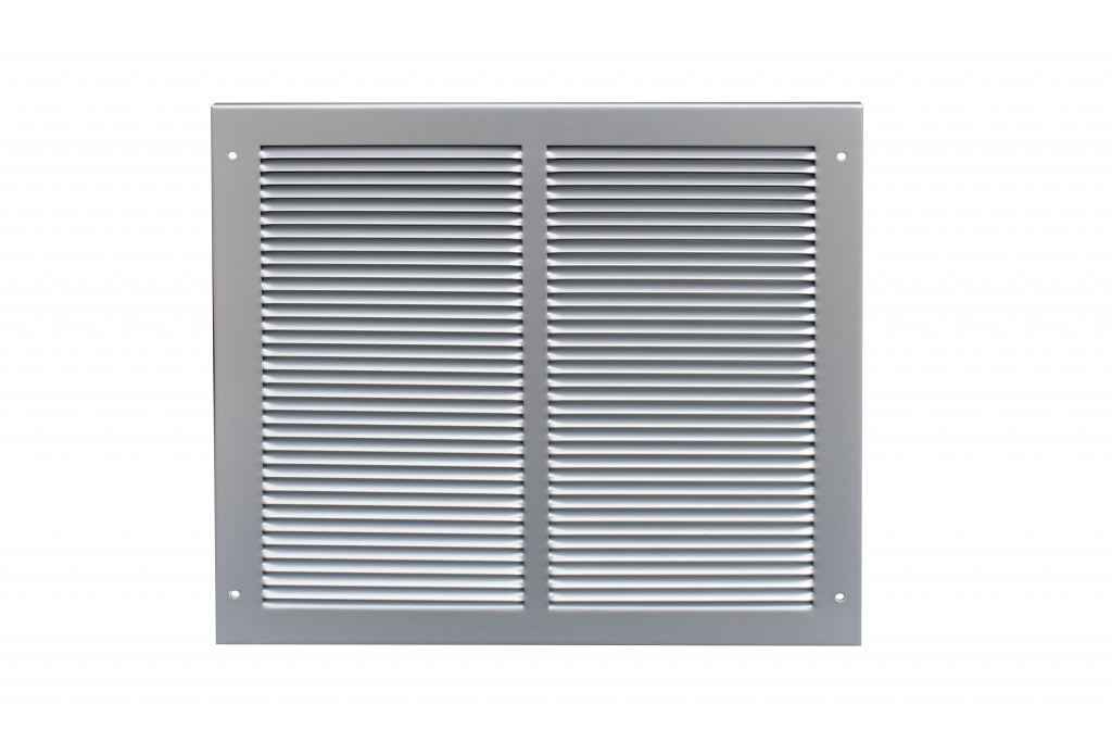 Louvered ventilator to suit Intumescent Fire Grilles – Height 195mm x various widths (Silver)