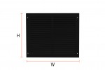 Fixed Louvered vent – (W) 245mm x (H) 245mm