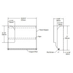 Bobrick B-36903 TrimLineSeries™ Recessed Paper Towel Dispenser/Waste Bin – 6.1L Waste Container
