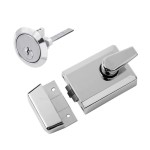 M Marcus York Roller Bolt Night Latch complete with matching finish outside cylinder