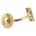 M Marcus Heritage Brass Handrail Brackets 75mm projection