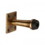 M Marcus Heritage Brass Wall Mounted Door Stop 76mm Projection