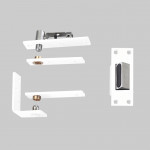 Antimicrobial Eco-Friendly Emergency Pivot Set & Stop for Cubicle Bathroom & Toilet Doors