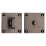M Marcus Heritage Brass Square Low profile Thumbturn & Emergency Release 54 x 54mm