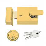 Standard Non-Deadlocking Rim Night Latch Suitable for Left and Right Handed Doors Opening Inwards – 60mm backset