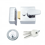 Narrow Stile Non-Deadlocking Rim Night Latch Suitable for Left and Right Handed Doors Opening Inwards – 40mm backset