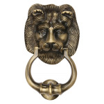 M Marcus Heritage Brass Lion Door Knocker 177 x 107mm
