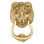 M Marcus Heritage Brass Lion Door Knocker 177 x 107mm