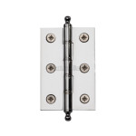 M Marcus Heritage Brass Hinge with Finial 76mm x 50mm