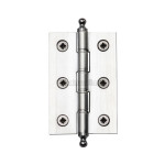 M Marcus Heritage Brass Hinge with Finial 76mm x 50mm