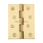 M Marcus Heritage Brass Hinge with Phosphor Washers 102mm x 76mm