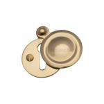 M Marcus Heritage Brass Round Covered Keyhole Escutcheon 33mm 
