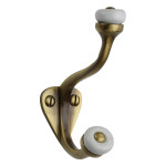 M Marcus Heritage Brass Curved Hat & Coat Hook