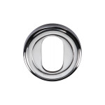 M Marcus Heritage Brass Oval Profile Cylinder Escutcheon 50mm 