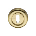 M Marcus Heritage Brass Round Standard Key Escutcheon 53mm 