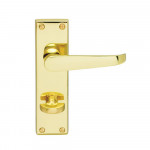 Carlisle Brass Contract Victorian Lever on Plate - Polished Brass