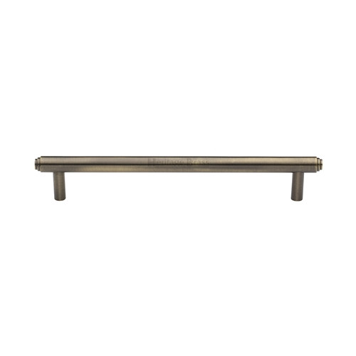 M Marcus Heritage Brass Cabinet Pull Stepped Design 160mm Centre to Centre