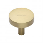 M Marcus Heritage Brass Tayo Design Domed Disc Cabinet Knob 32mm 