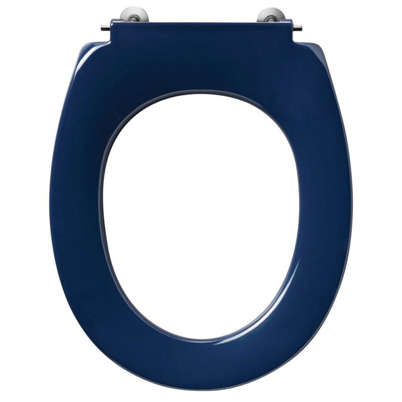 Armitage Contour 21 Blue Small Schools Standard Toilet Seat with Bottom Hinges