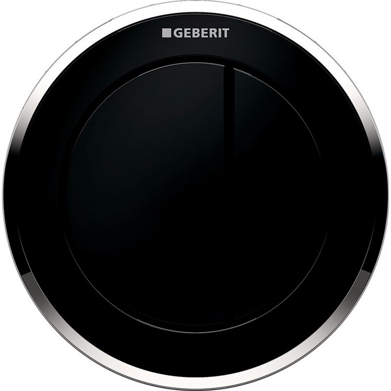 Geberit 116.057.KM.1 Type 10 Dual Flush Pne Plastic - Black/Chrome
