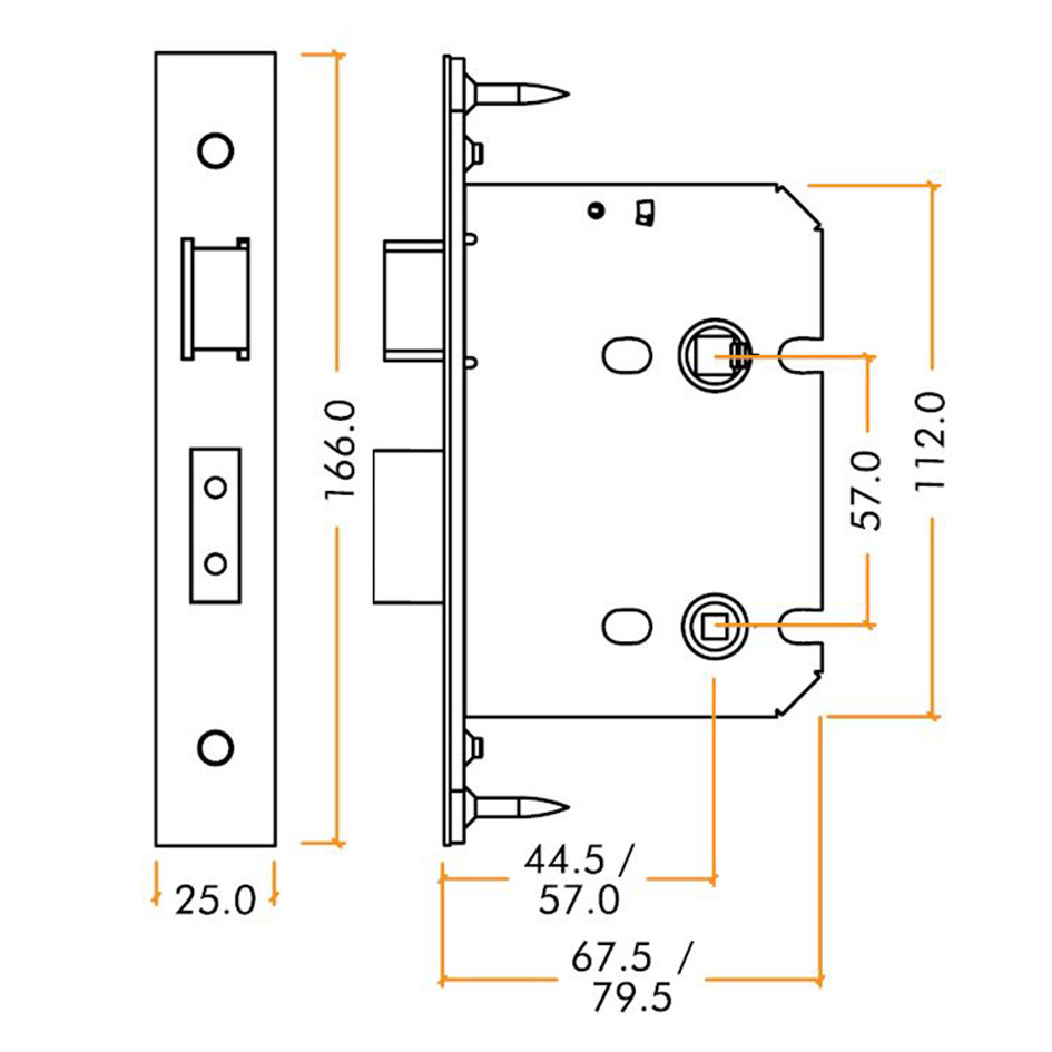 Heavy Duty Bathroom Lock Case Poole Waite & Co. Ltd.