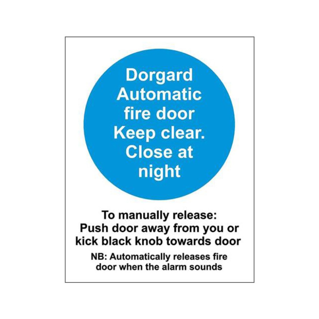 Dorgard Fire Door Stickers