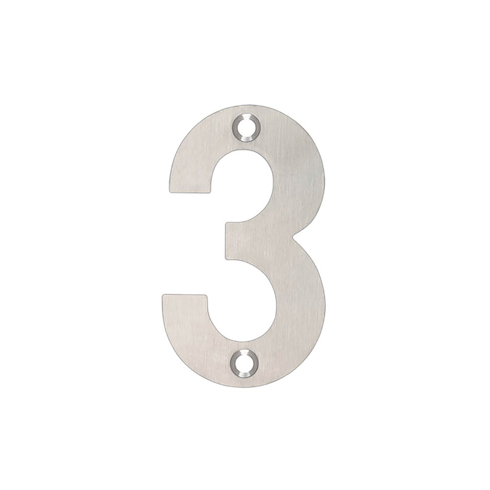 Number 3 – Available in 50mm, 75mm & 100mm – Antimicrobial Satin Stainless Steel