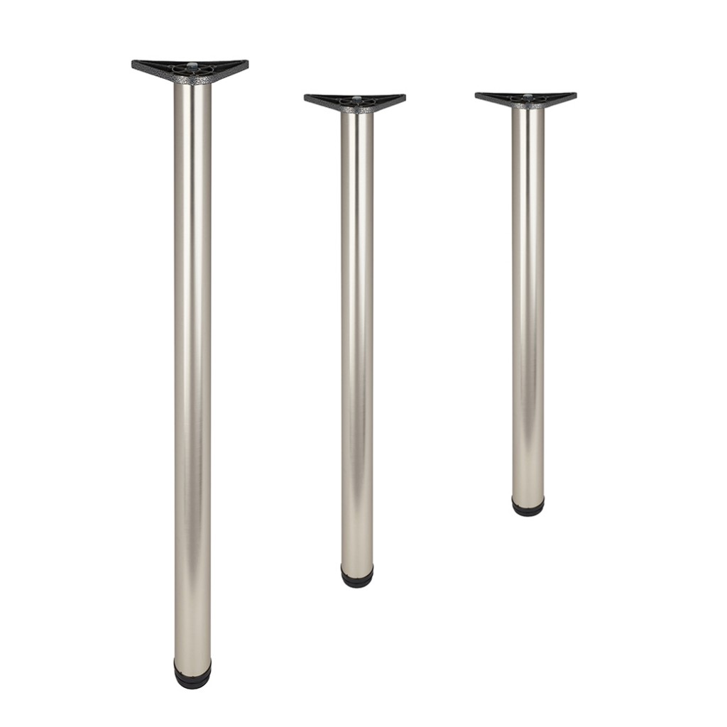 Breakfast Bar, Worktop & Table Legs – Satin Nickel Plate