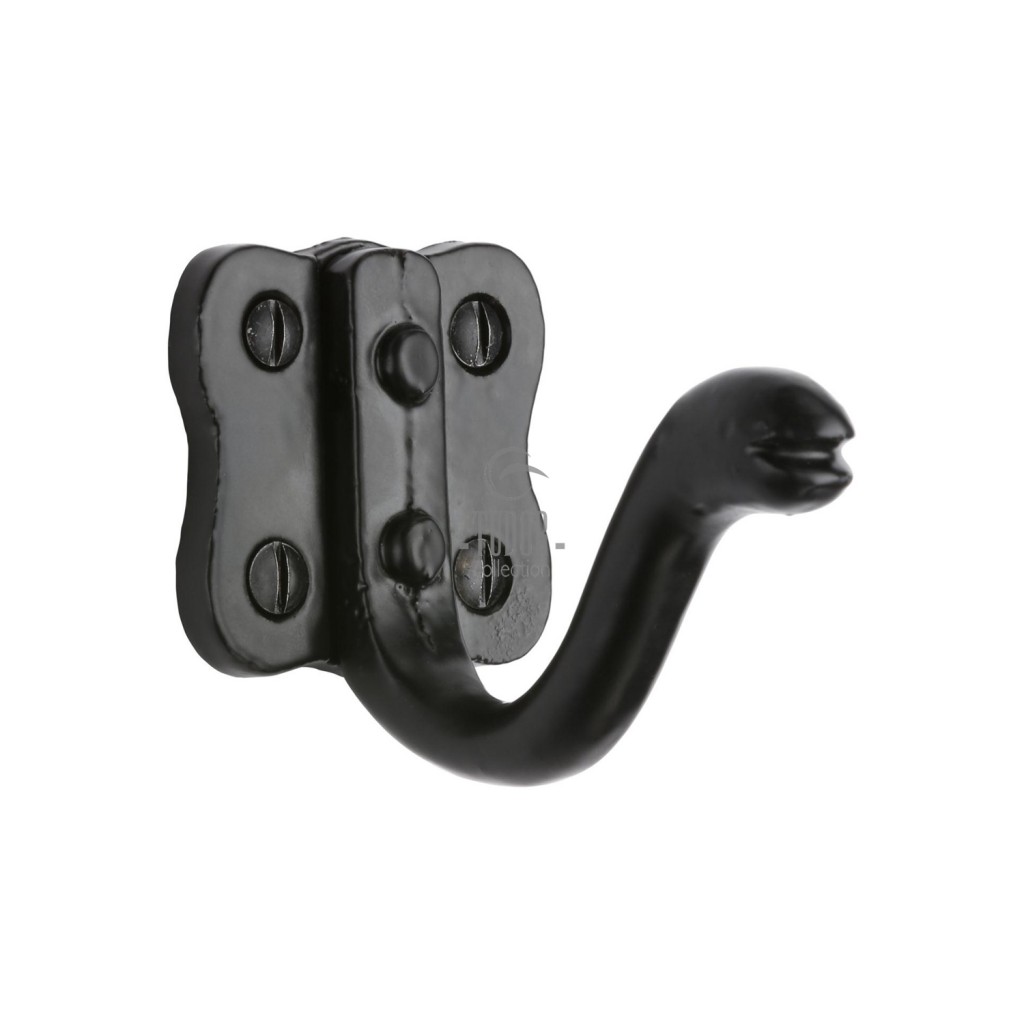 M Marcus Tudor Rustic Black Twisted Coat Hook