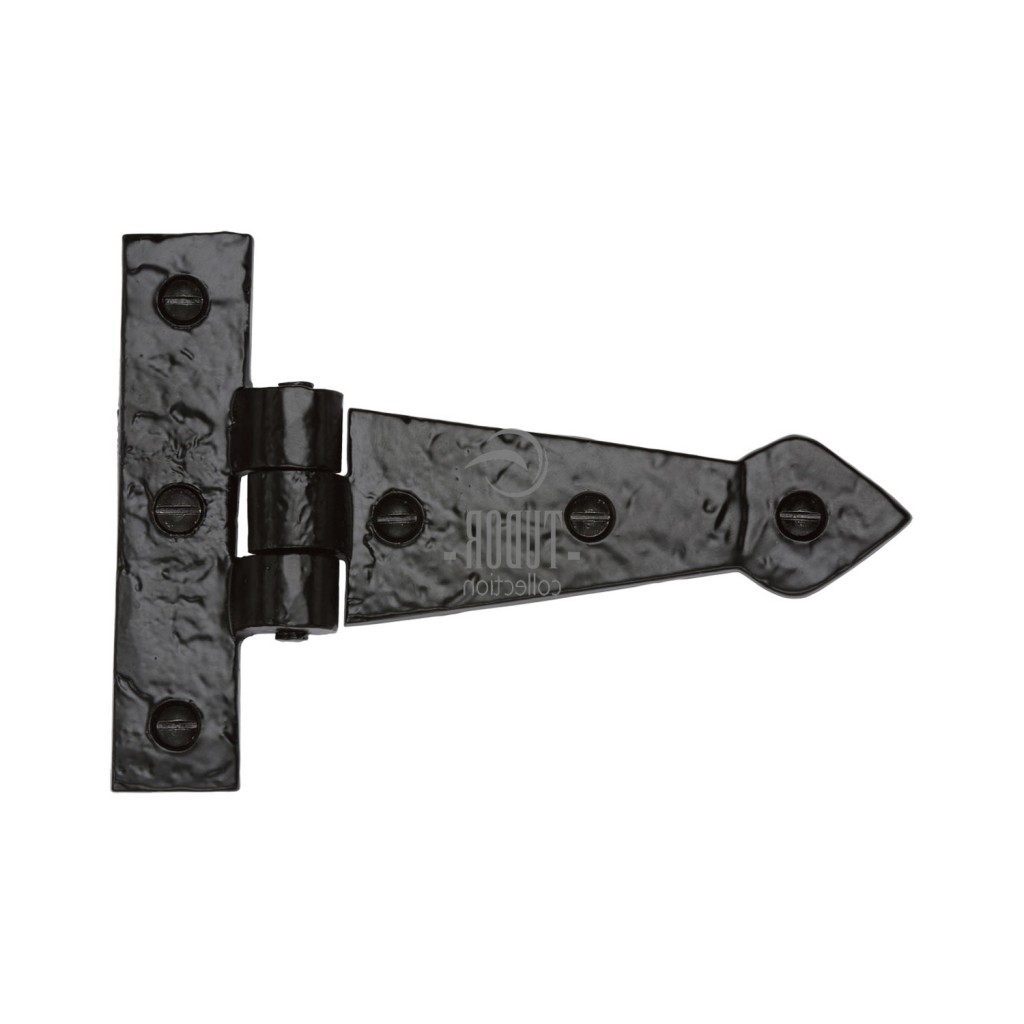 M Marcus Tudor Rustic Black Arrow Head Hinge 128mm overall length