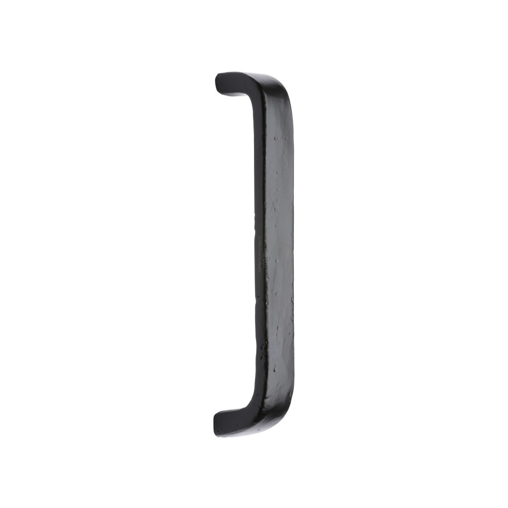 M Marcus Tudor Rustic Black Bolt Fixing Curved Cabinet Pull Handle 108mm, 173mm & 205mm overall lengths available