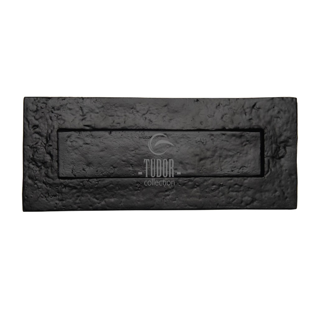Tudor Rustic Black Letterplate – 262mm x 108mm