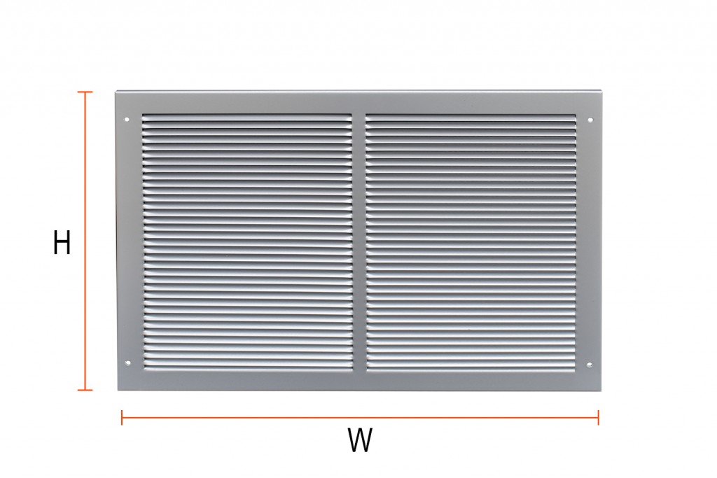 Fixed Louvered vent – (W) 245mm x (H) 195mm
