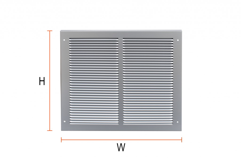 Fixed Louvered vent – (W) 295mm x (H) 295mm
