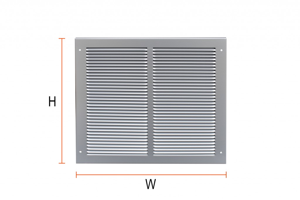 Fixed Louvered vent – (W) 245mm x (H) 245mm