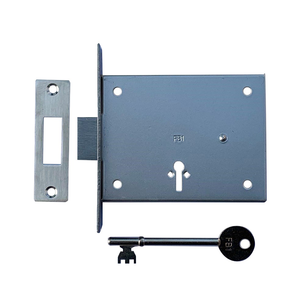 FB1 London Fire Brigade Mortice Deadlock – Satin Stainless Steel