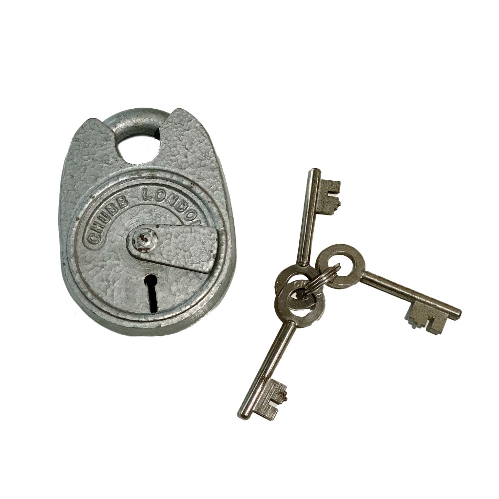 ONLINE PURCHASES ONLY: CHUBB Battleship Heavy Duty 6 Lever Padlock – original old new stock from the 1960's
