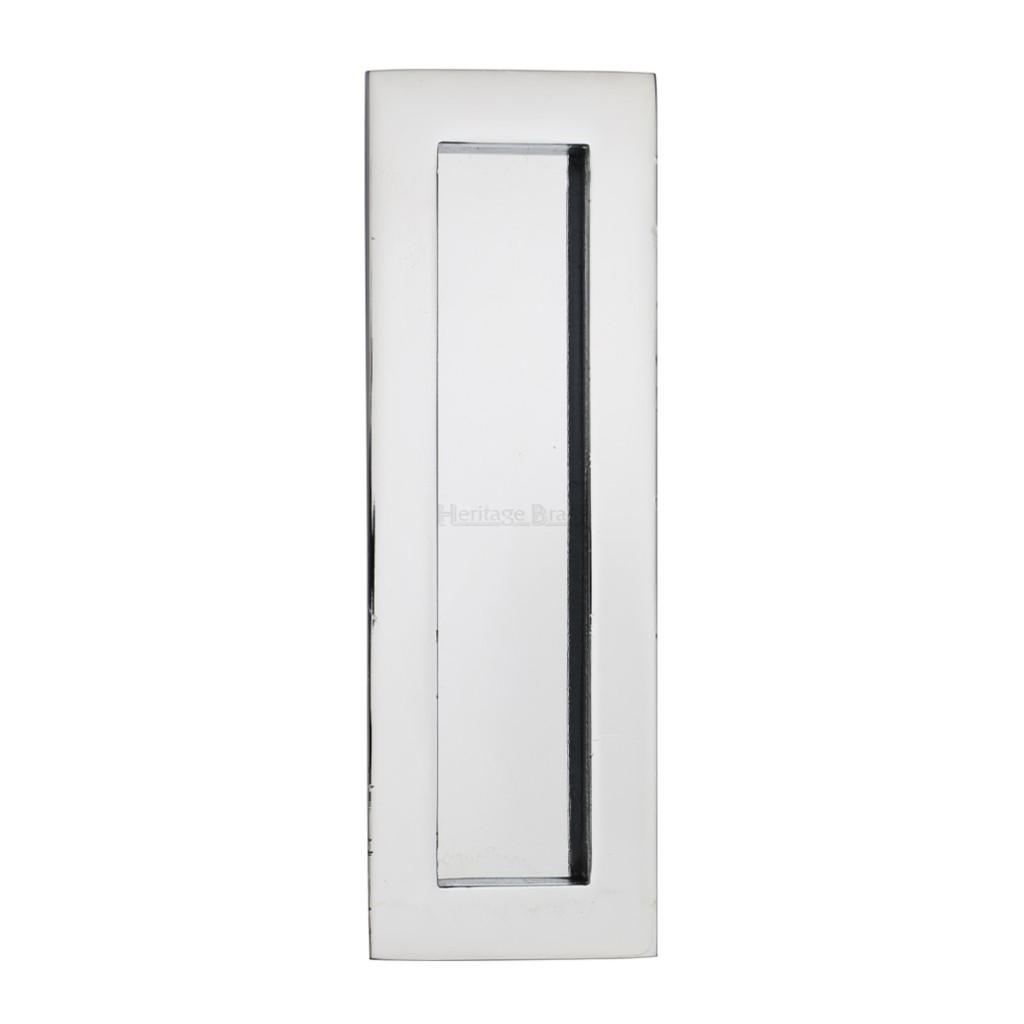 M Marcus Heritage Brass Rectangular Flush Pull 175 x 58mm