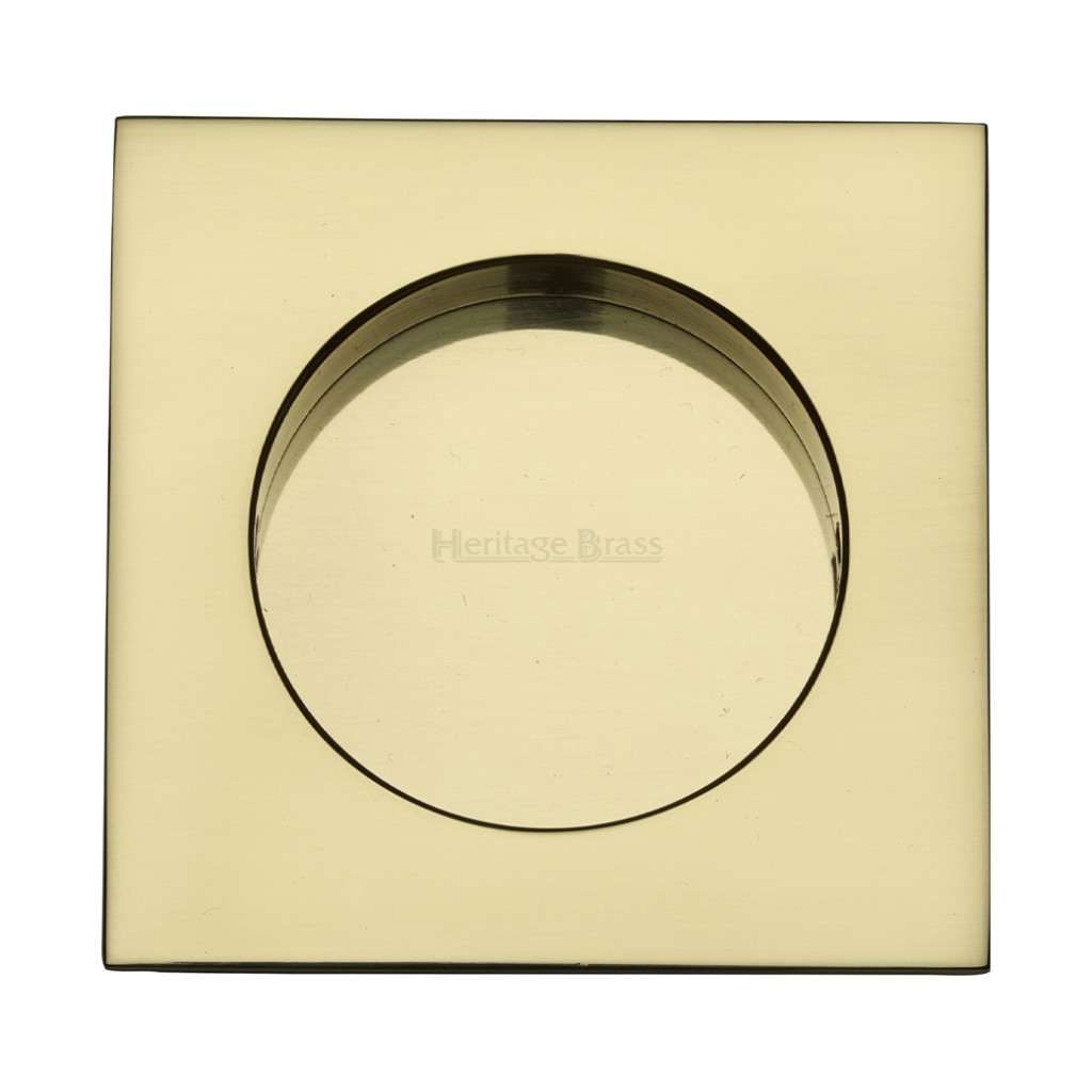 M Marcus Heritage Brass Square Flush Pull 63.5 x 63.5mm