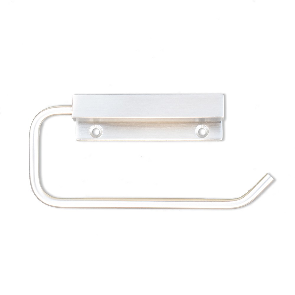 Square Section Toilet Roll Holder – Satin Stainless Steel