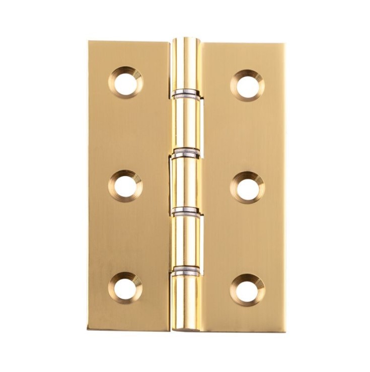 Carlisle Brass Double Steel Washered Brass Butt Hinge 76mm x 50mm - Satin Brass