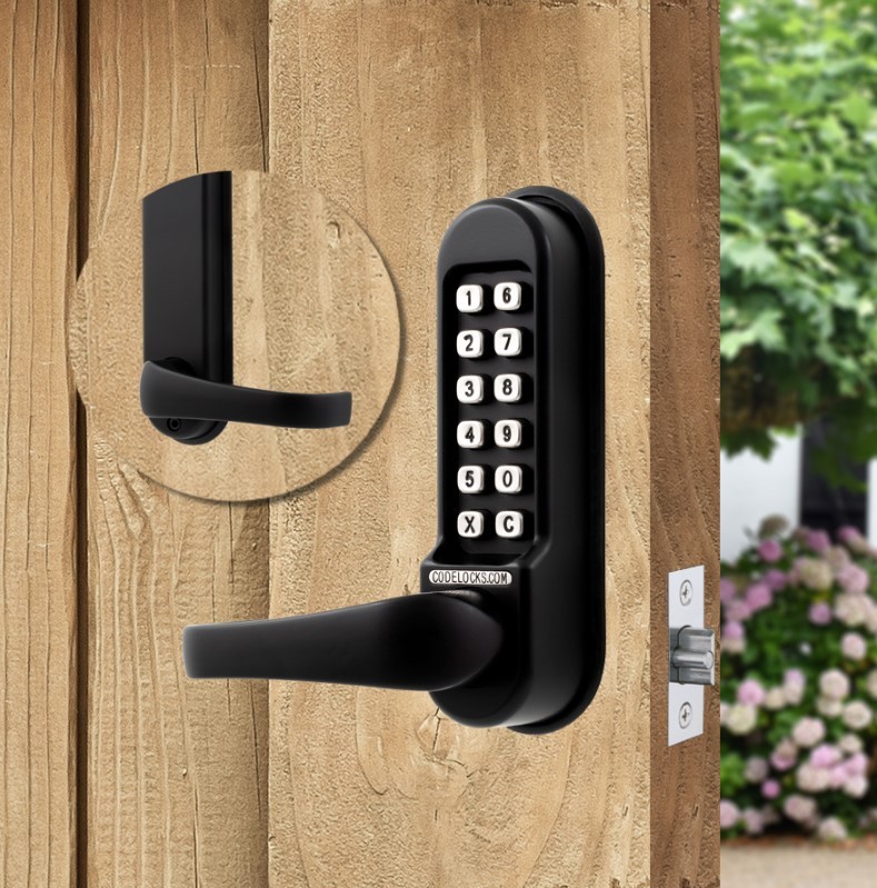 Codelocks CL510 & CL515 Fire Rated Heavy Duty Tubular Mortice Latch Mechanical Digital Door Lock  – Matt Black