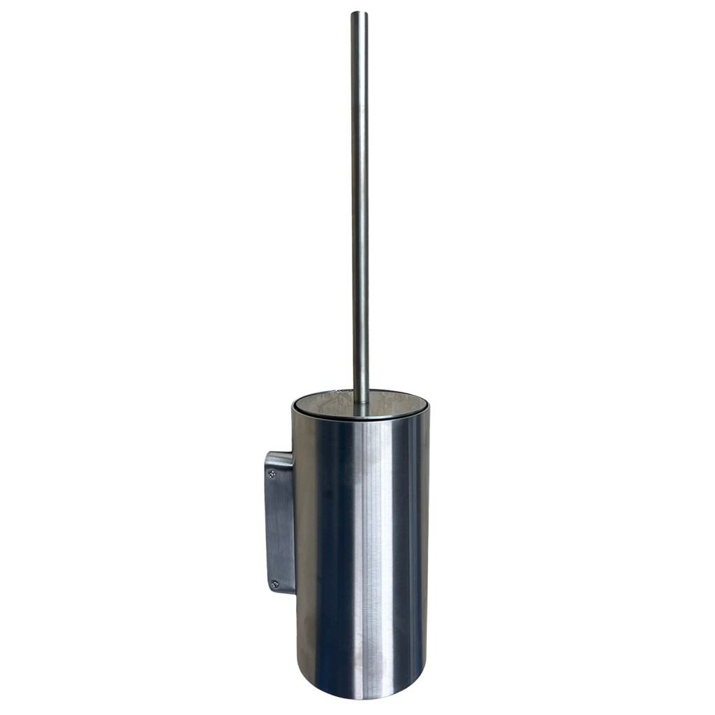 Allgood Modric 2445N Wall Mounted Toilet Brush and Holder - Satin Stainless Steel