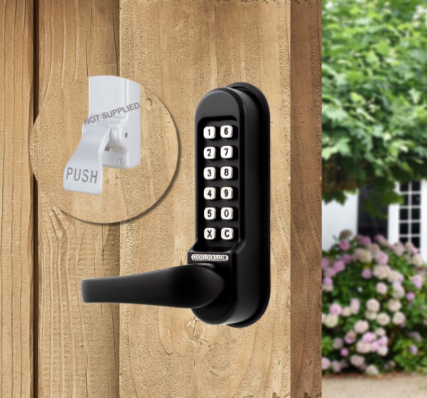 Codelocks CL500 Marine Panic Outside Access Device – Matt Black