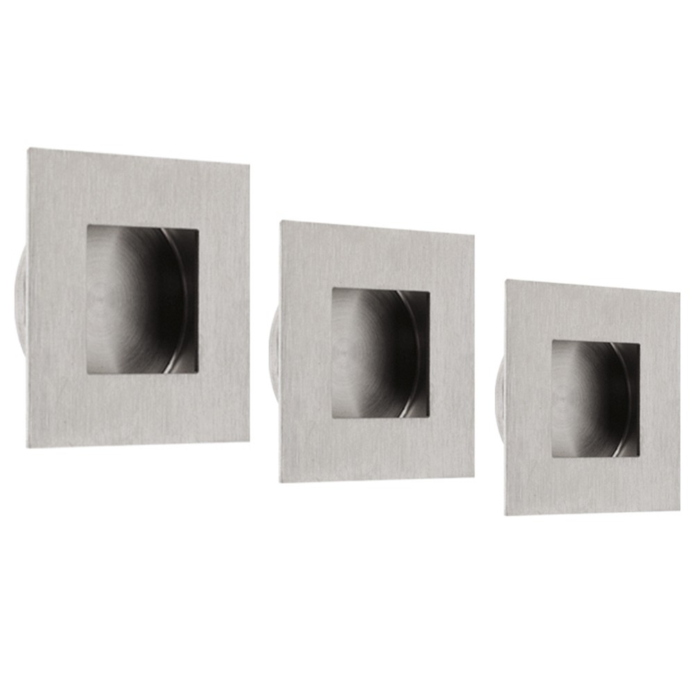 Square Flush Pull Handles for Cupboard & Wardrobe doors etc
